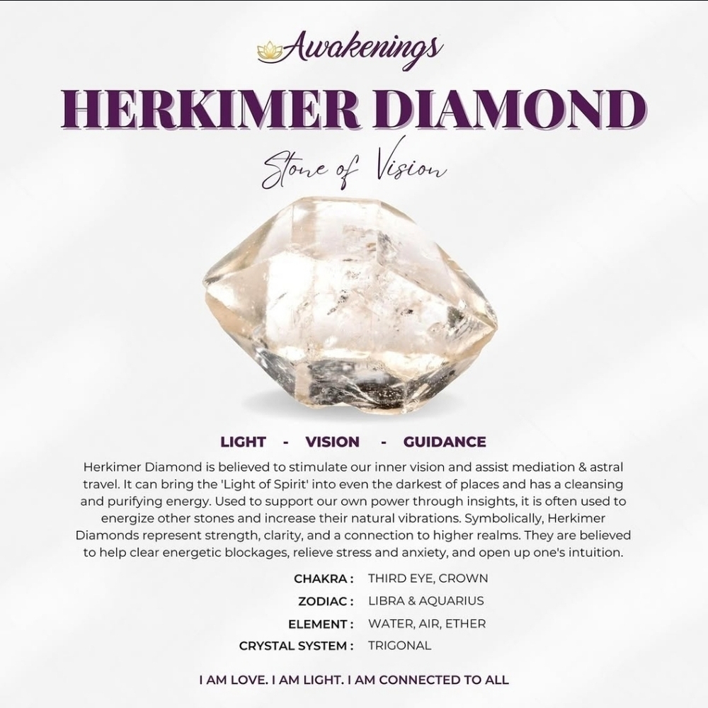 LARGE GENUINE Herkimer Diamond STERLING SILVER 925 NECKLACE - Picture 10 of 11